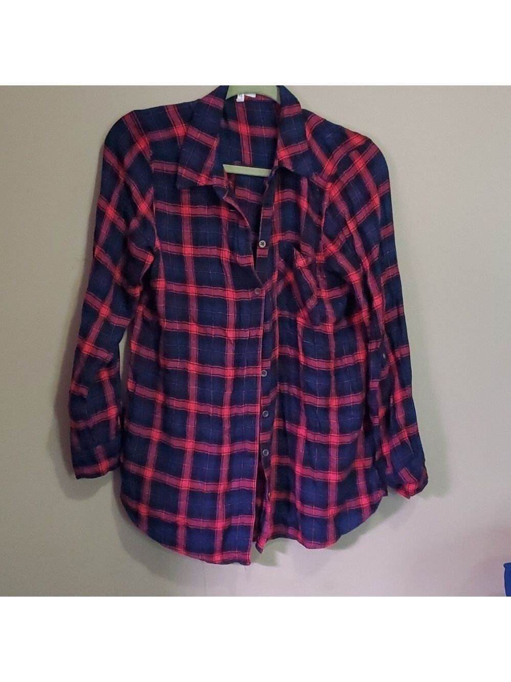 Maurices plaid shirt size large